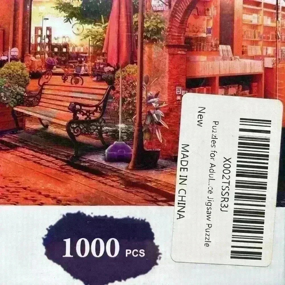 His Dada 1000 Piece Morning Town 14+ New In Box Jigsaw Puzzle Makes A Great Gift - Picture 4 of 4